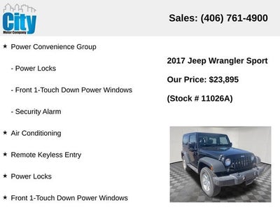 2017 Jeep Wrangler Sport