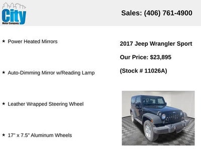 2017 Jeep Wrangler Sport