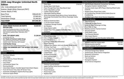 2020 Jeep Wrangler Unlimited North Edition