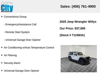 2025 Jeep Wrangler Willys