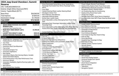 2024 Jeep Grand Cherokee L Summit Reserve