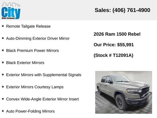 2026 RAM 1500 Rebel