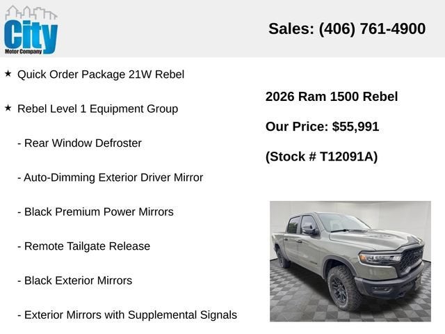 2026 RAM 1500 Rebel