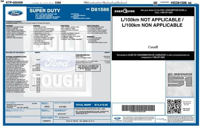 2017 Ford Super Duty F-550 DRW XLT