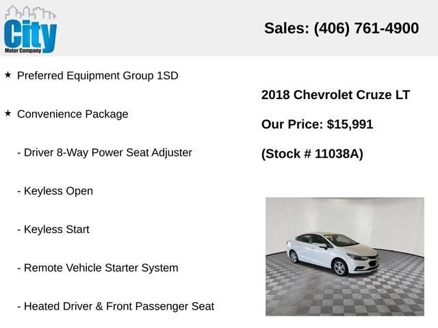 2018 Chevrolet Cruze LT