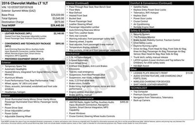 2016 Chevrolet Malibu LT