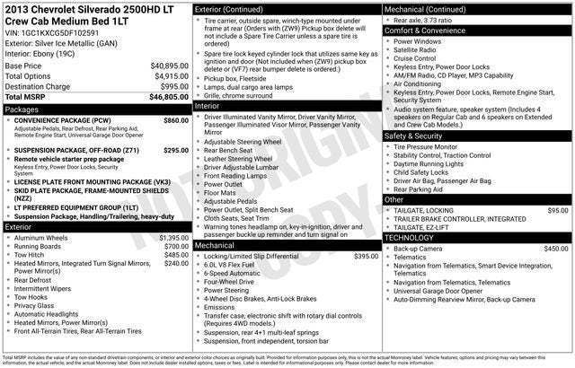 2013 Chevrolet Silverado 2500 HD LT