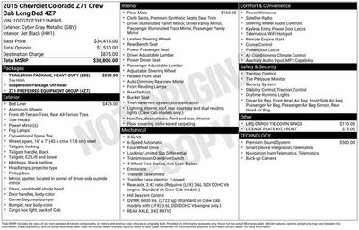 2015 Chevrolet Colorado 4WD Z71