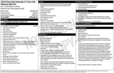 2018 Chevrolet Colorado 4WD LT