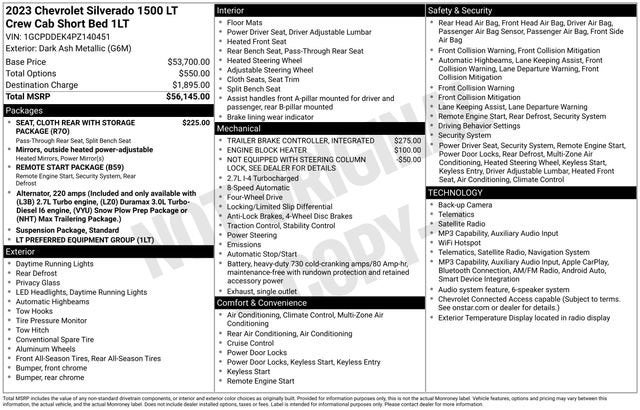 2023 Chevrolet Silverado 1500 LT