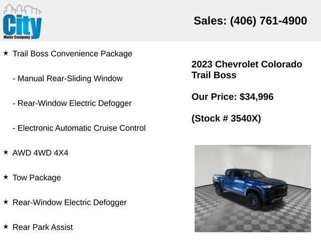 2023 Chevrolet Colorado 4WD Trail Boss
