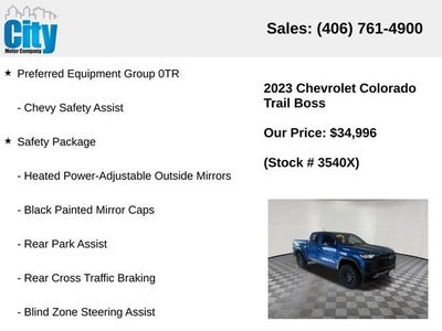 2023 Chevrolet Colorado 4WD Trail Boss