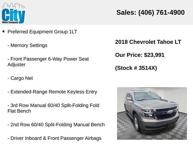 2018 Chevrolet Tahoe LT