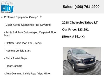 2018 Chevrolet Tahoe LT