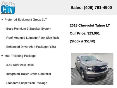 2018 Chevrolet Tahoe LT