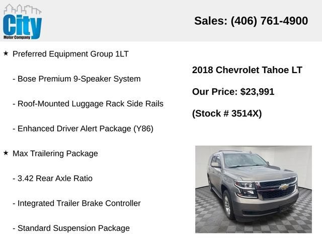 2018 Chevrolet Tahoe LT