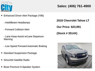 2018 Chevrolet Tahoe LT