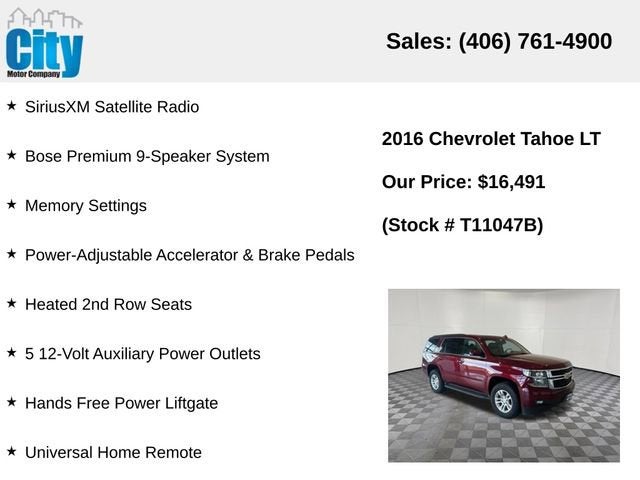 2016 Chevrolet Tahoe LT