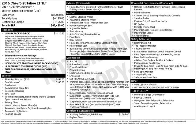 2016 Chevrolet Tahoe LT