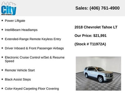 2018 Chevrolet Tahoe LT