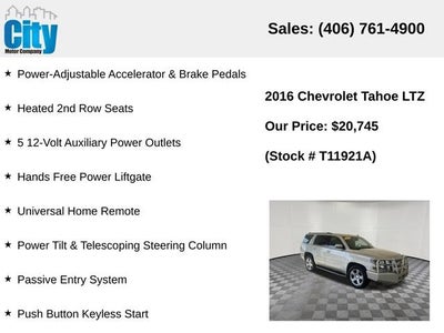 2016 Chevrolet Tahoe LTZ
