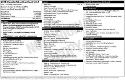 2024 Chevrolet Tahoe High Country