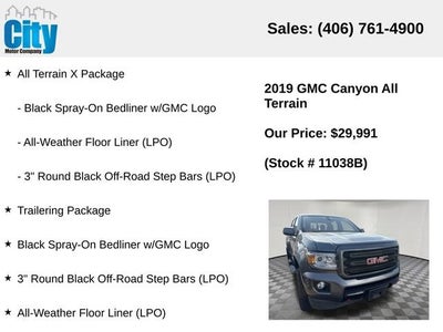 2019 GMC Canyon 4WD All Terrain w/Leather