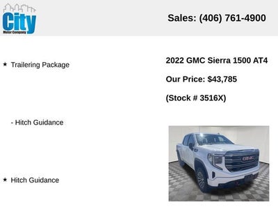 2022 GMC Sierra 1500 AT4