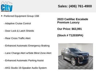2023 Cadillac Escalade Premium Luxury