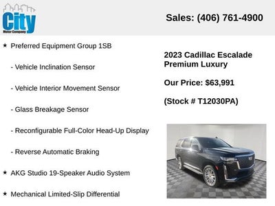 2023 Cadillac Escalade Premium Luxury