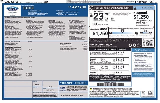 2020 Ford Edge SEL