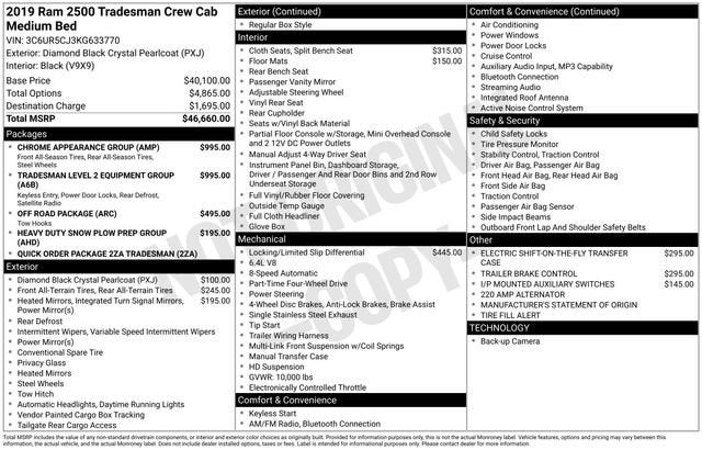 2019 RAM 2500 Tradesman
