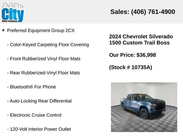 2024 Chevrolet Silverado 1500 Custom Trail Boss