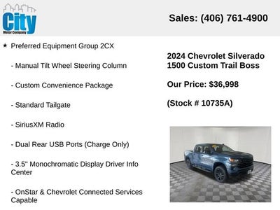2024 Chevrolet Silverado 1500 Custom Trail Boss