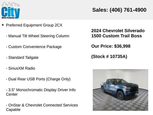 2024 Chevrolet Silverado 1500 Custom Trail Boss
