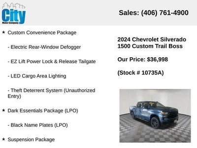 2024 Chevrolet Silverado 1500 Custom Trail Boss