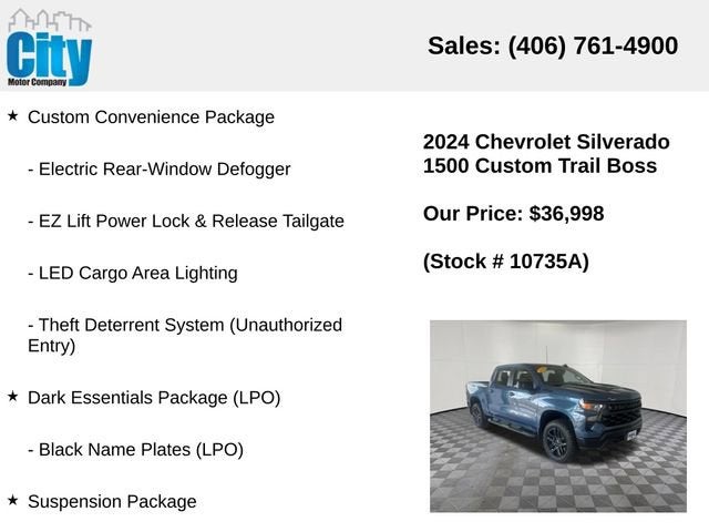 2024 Chevrolet Silverado 1500 Custom Trail Boss
