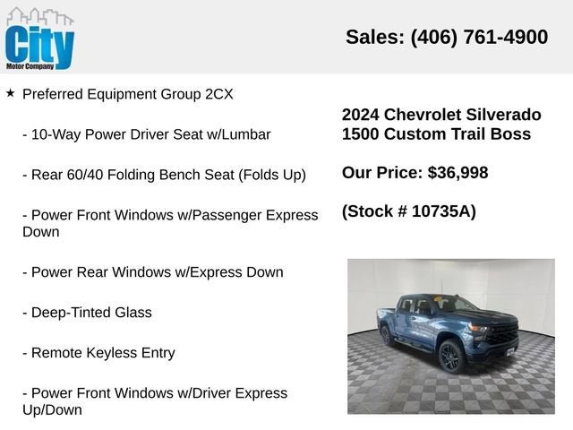 2024 Chevrolet Silverado 1500 Custom Trail Boss