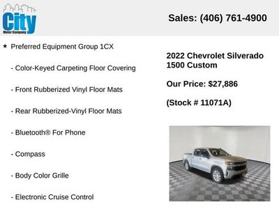 2022 Chevrolet Silverado 1500 LTD Custom