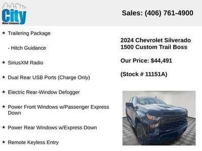 2024 Chevrolet Silverado 1500 Custom Trail Boss