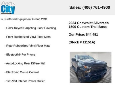 2024 Chevrolet Silverado 1500 Custom Trail Boss