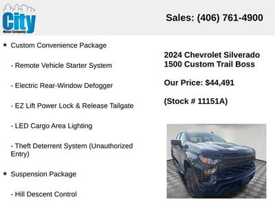 2024 Chevrolet Silverado 1500 Custom Trail Boss