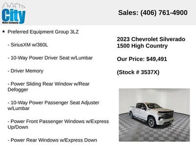 2023 Chevrolet Silverado 1500 High Country
