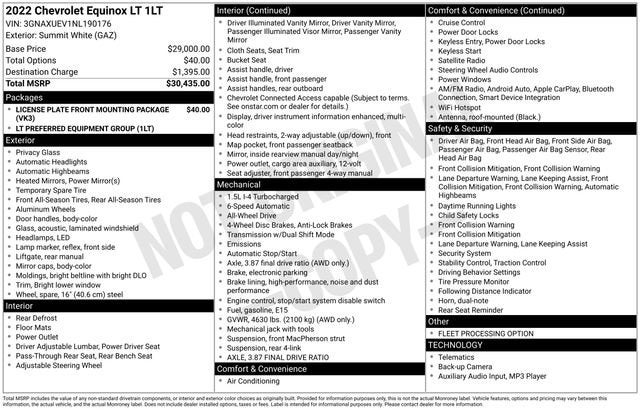 2022 Chevrolet Equinox LT