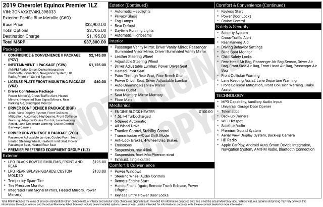 2019 Chevrolet Equinox Premier