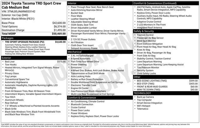 2024 Toyota Tacoma 4WD SR5