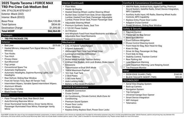2025 Toyota Tacoma 4WD TRD Sport Hybrid