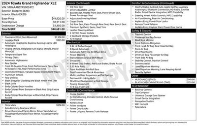 2024 Toyota Grand Highlander XLE