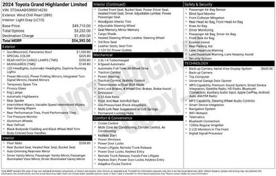 2024 Toyota Grand Highlander XLE