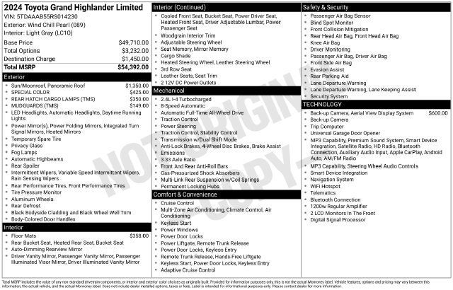 2024 Toyota Grand Highlander XLE